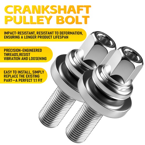 2pcs crank pulley - crank, bolt